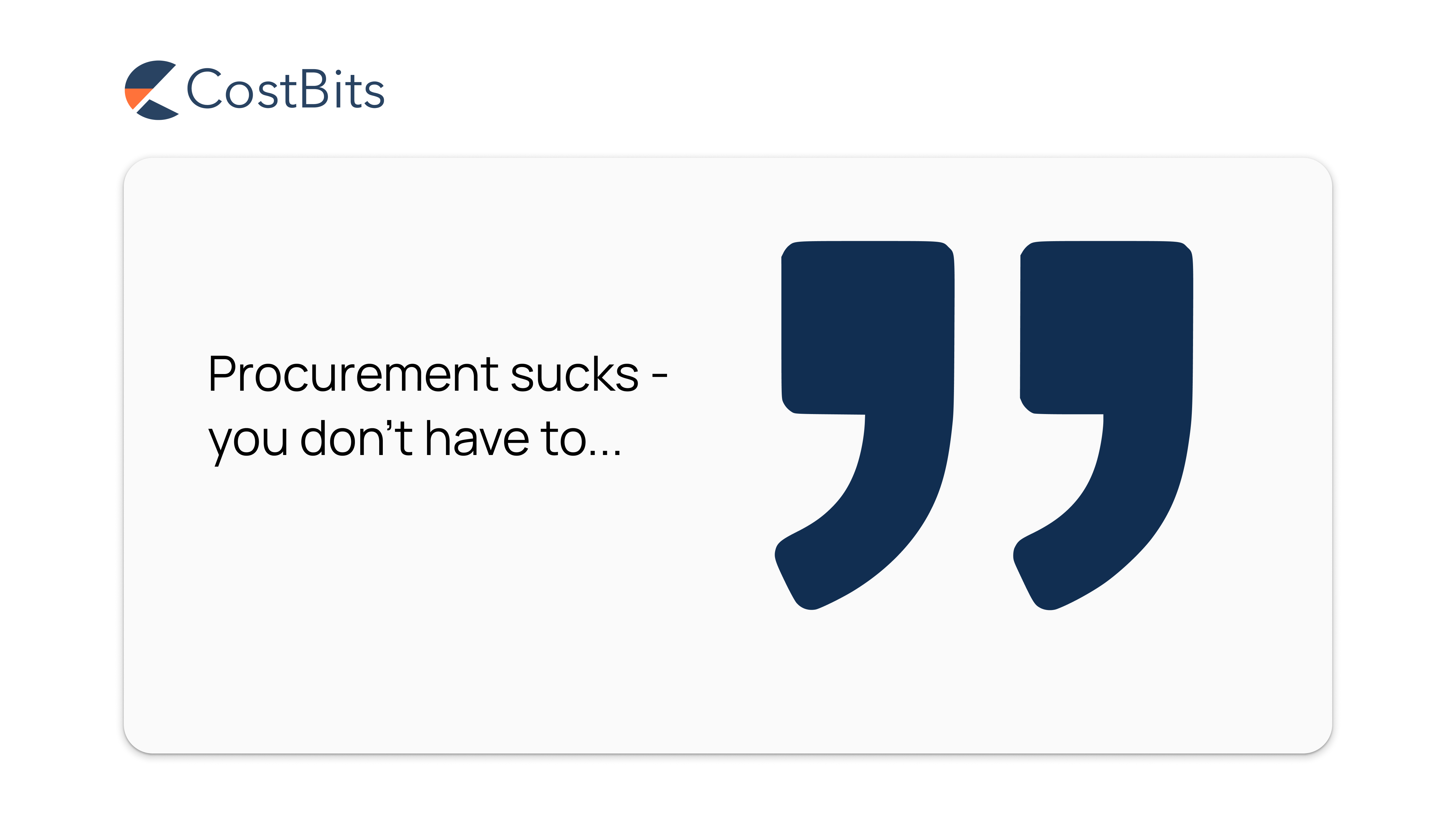 Procurement sucks—you don't have to…